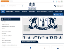 Tablet Screenshot of lacigarralicores.com